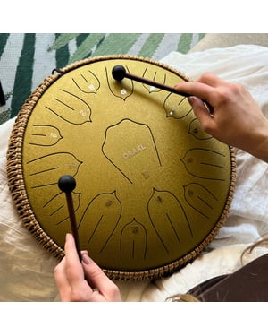 Orakl Steel tongue drum elysium zonnegloed goud