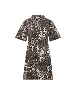 Jozie-jurk in bruin