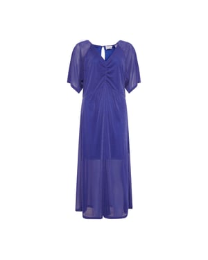 Vienna Midi-jurk in donkerblauw