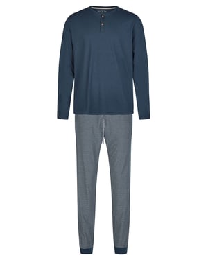 Phil & Co. Berlin Heren Pyjama Henley Pyjama, Pyjama Set,