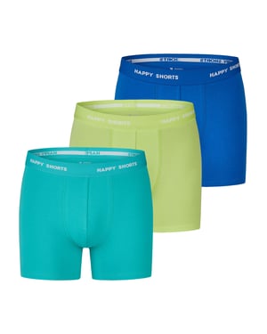 Happy Shorts Heren Retro Boxer Neon 3-Pack Retro korte broeken, vintage boxers,
