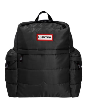 Hunter Croy Puffer Ripstop Rugzak Polyester Unisex Volwassenen Zwart - Één maat