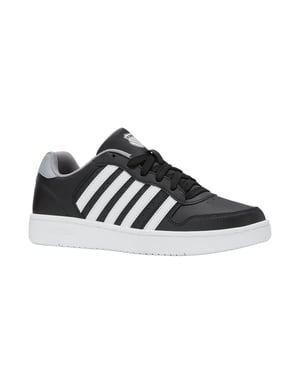 K-Swiss Mens Court Palisades Black/White/Ultimate Grey/Oyster Mushroom