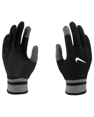 Nike Mens Y Gripped Knitted Gloves (Black)