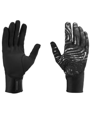 Nike Heren Pacer Midweight Reflecterende Handschoenen (Zwart)