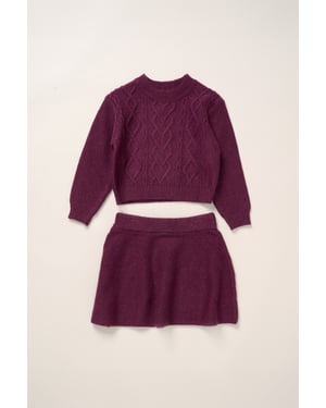 Knit Jumper and Skirt Set