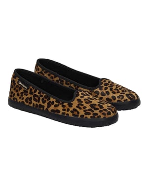 Superga Womens/Ladies 2441 Leopard Print Leather Calf Hair Ballerina Flats (Brown/Black)