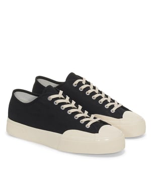 Superga Unisex Adult 2432 Works Cotton Canvas Low Cut Trainers (Black/Off White)