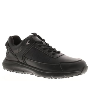Tradesafe Mens Trainers Shoes  None Slip Sole Slide black