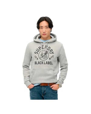 Superdry herensweatshirt met labellogo