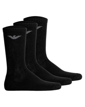 Emporio Armani herensokken (3 stuks) met adelaarmotief