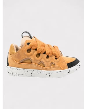 Lanvin Curb Oversized Sneakers Honey Orange