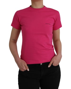 Balenciaga Logo T-shirt Korte Mouw Roze