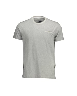 T-shirt med kort ärm och rund halsringning med ficka