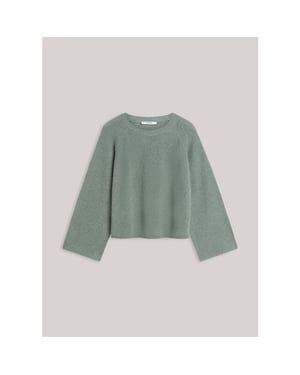 Summum 7s7950-70045 619 sweater superfine merino wool blend knit eucalyptus