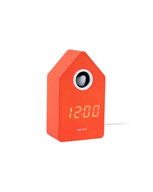 Karlsson wekker cuckoo led brilliant orange