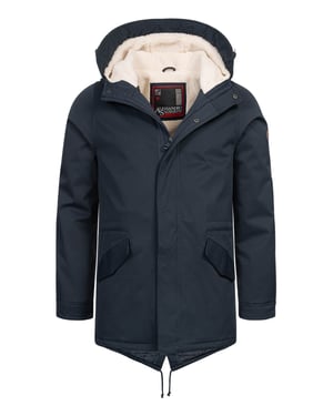 Alessandro Salvarini herrparkas med teddyfoder och huva