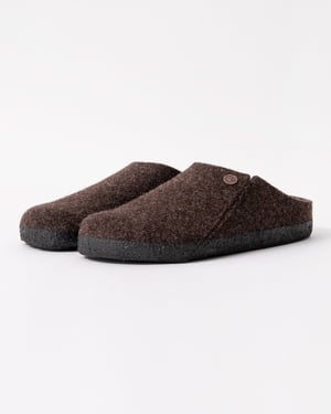 Zermatt Zermatt Shearling Clogs in Dark Brown