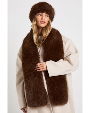 Faux Fur Oversized Scarf