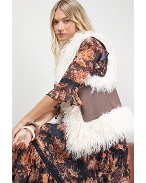 Mongolian Faux Fur Gilet