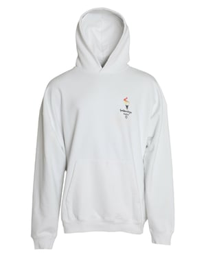 Olympische Toorts Logo Hoodie Oversized Breiwerk