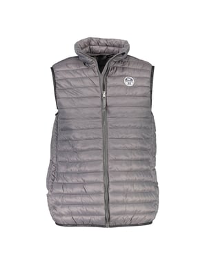 Vadderad ärmlös väst med quiltat mönster