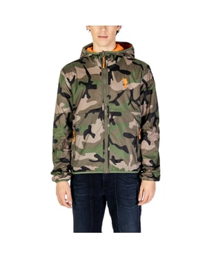 Camo Print Hooded Jacket