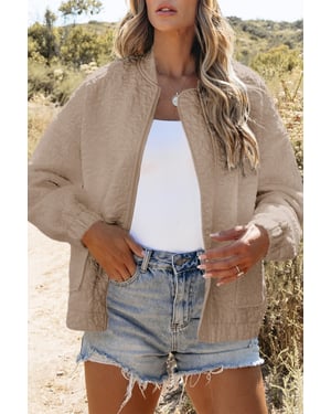 Quilted Bomber Jacket