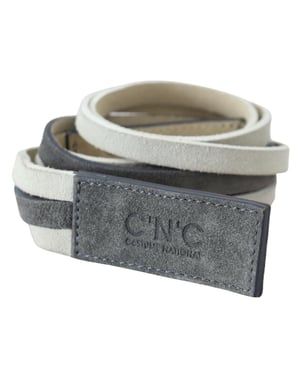 Twotone Suede Belt