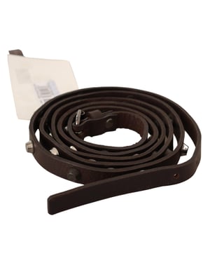 Costume National Leather Belt With Studs