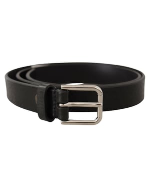 Zwarte Leren Ceintuur Klassieke Stijl