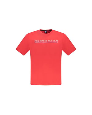 T-shirt med kort ärm och rund hals