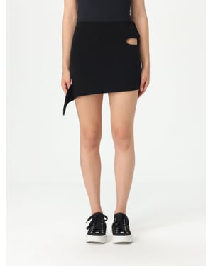 Asymmetrisk Mini Kjol med Uskuret Detalj