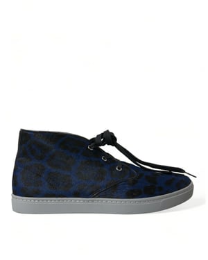 Leopard Print Hightop Sneakers