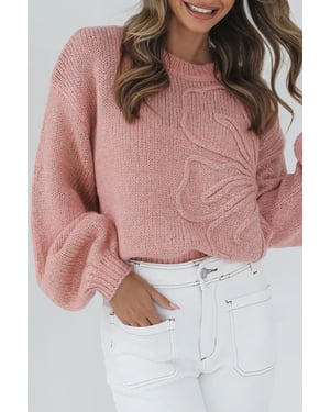 Floral Knit Sweater