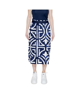 Midi Rok Geometrische Print