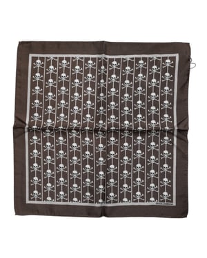 Zijden Schedel Print Pochet