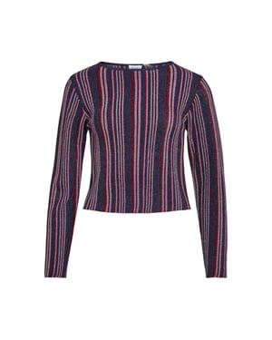 Vila Vimelvina boatneck ls knit top dessin