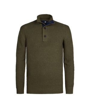 Petrol Industries men knitwear collar m-3050-kwc226 6088 army green