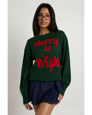 Merry and Bright Christmas Jumper
