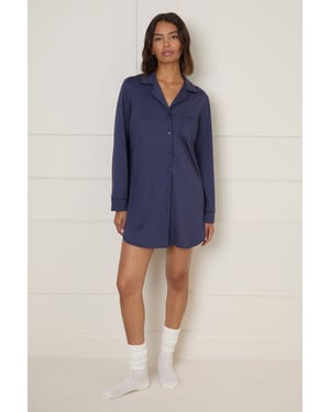 Nightwear Tipped Pyjama Shirt