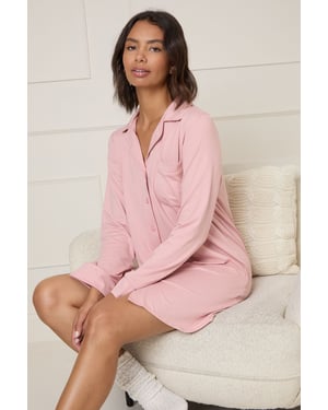 Nightwear Tipped Pyjama Shirt