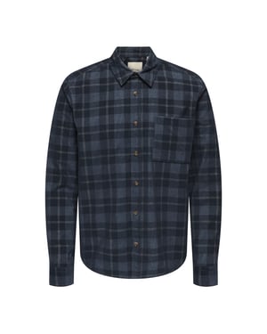 Only & Sons onswilliam cord ls shirt 22035776 flint