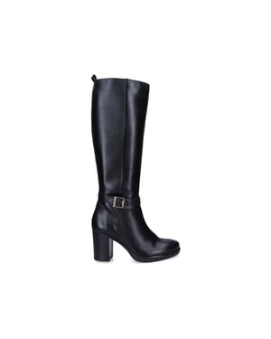 Carvela Leather Silver Knee Wide Fit Boots