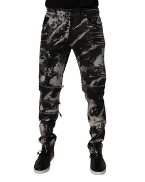 Zip Detail Slim Fit Jeans