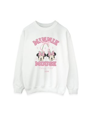 Disney Dames/Dames Cherry Club Minnie Mouse Sweatshirt (Wit)