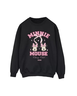 Disney Dames/Dames Cherry Club Minnie Mouse Sweatshirt (Zwart)