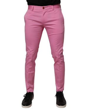 Slanke Pasvorm Roze Broek