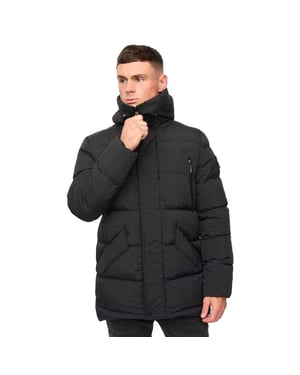 Crosshatch Herr Kaptoore Jacka (Svart)