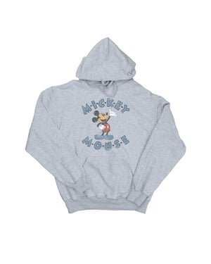 Disney Heren Mickey Mouse Dash Hoodie (Sportgrijs)